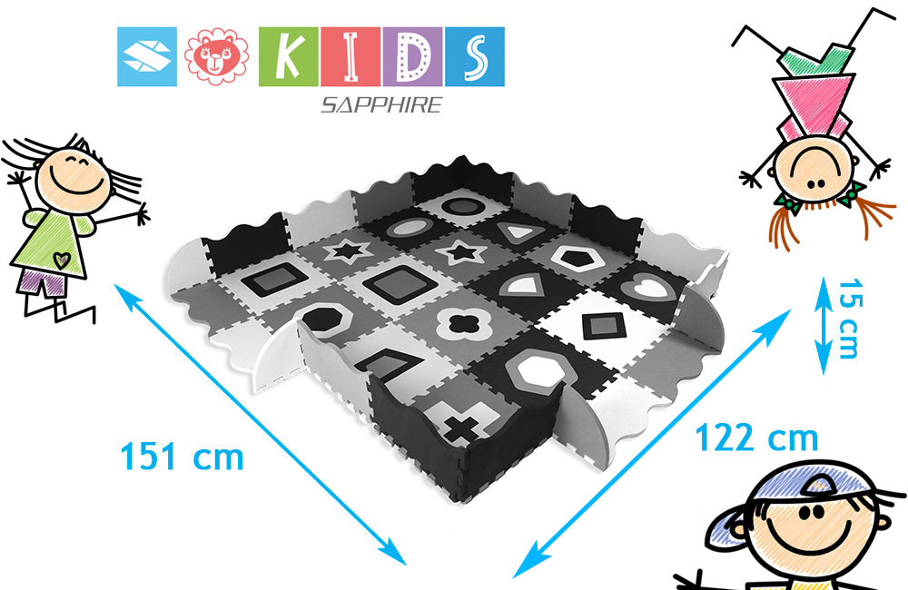 Mata puzzle z obrzeżami Sapphire Kids SK-38 - formy