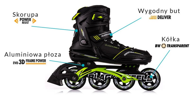 Rolki fitness Slalom Blackwheels Rolki fitness Slalom Blackwheels
