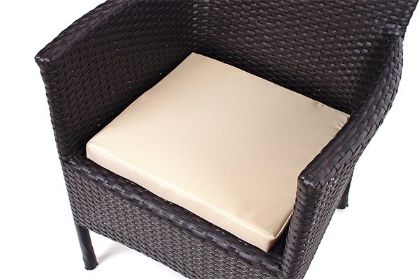 Zestaw poduszek na krzesła Sapphire - beżowe - 4 sztuki