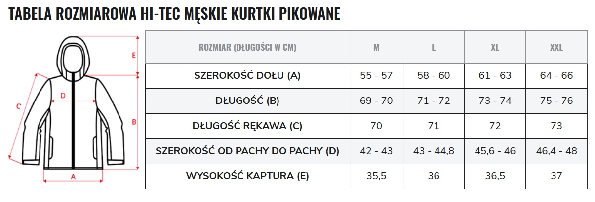 Kurtka męska pikowana Hi-Tec Sorne