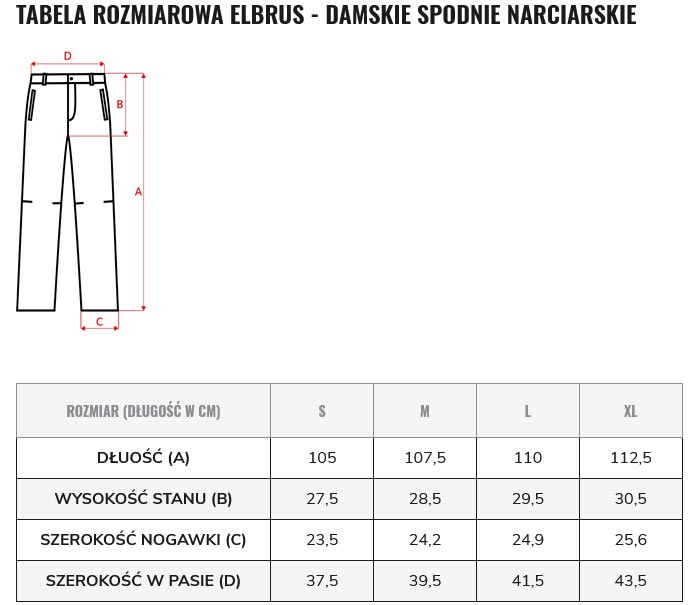 Spodnie narciarskie damskie Elbrus Andalsen Wo's