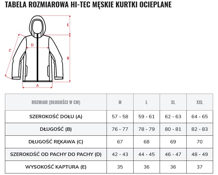 Kurtka narciarska męska ocieplana Hi-Tec Moren