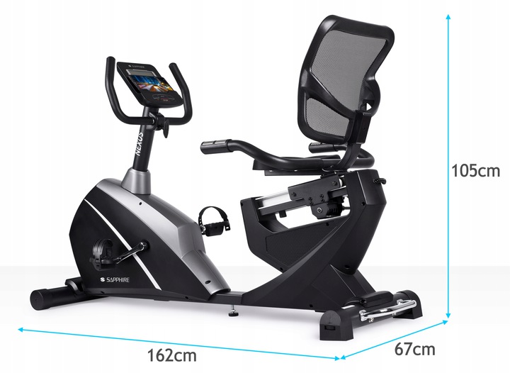 Rower elektromagnetyczny poziomy Sapphire SG-9050RB NEXUS